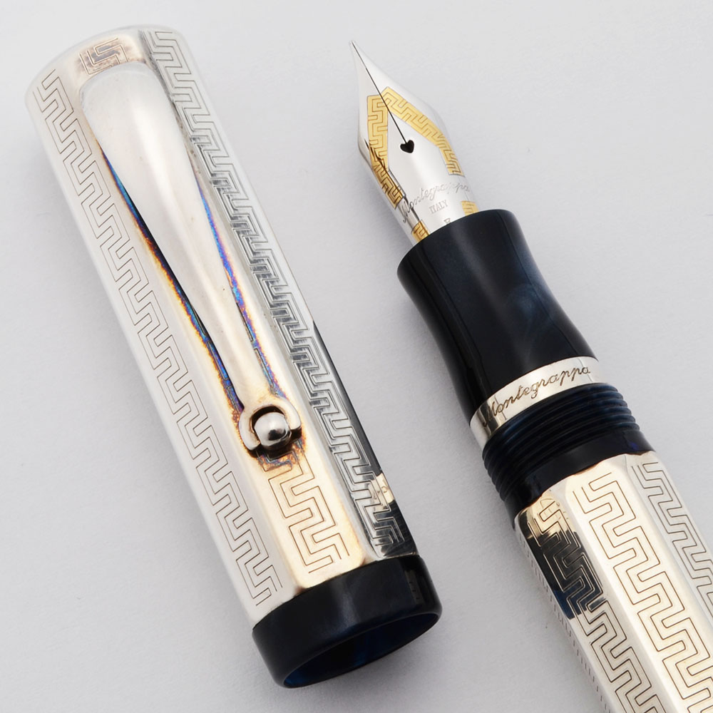 Montegrappa Privilege (Large) Fountain Pen - Faceted Sterling w